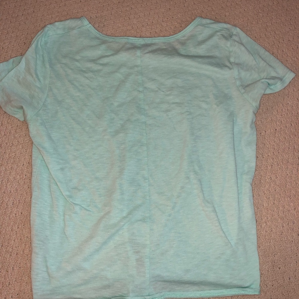 Delia’s Teal Crop Tie-Top - Picture 4 of 4